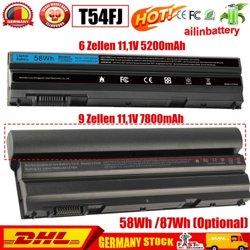 T54fj akku für dell latitude - akku,
